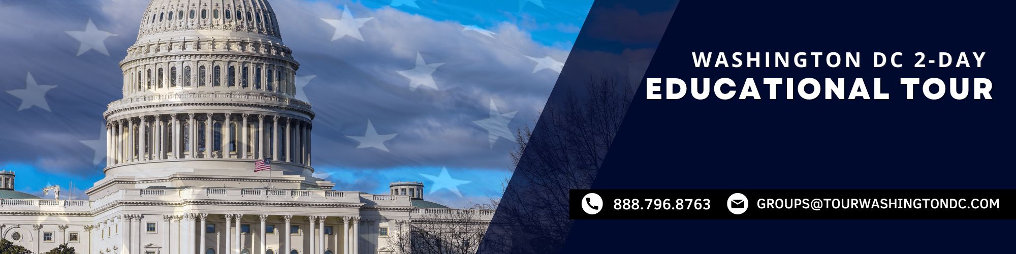 Washington DC Educational Tour 2-Day School Trip - Call 888.796.8762
