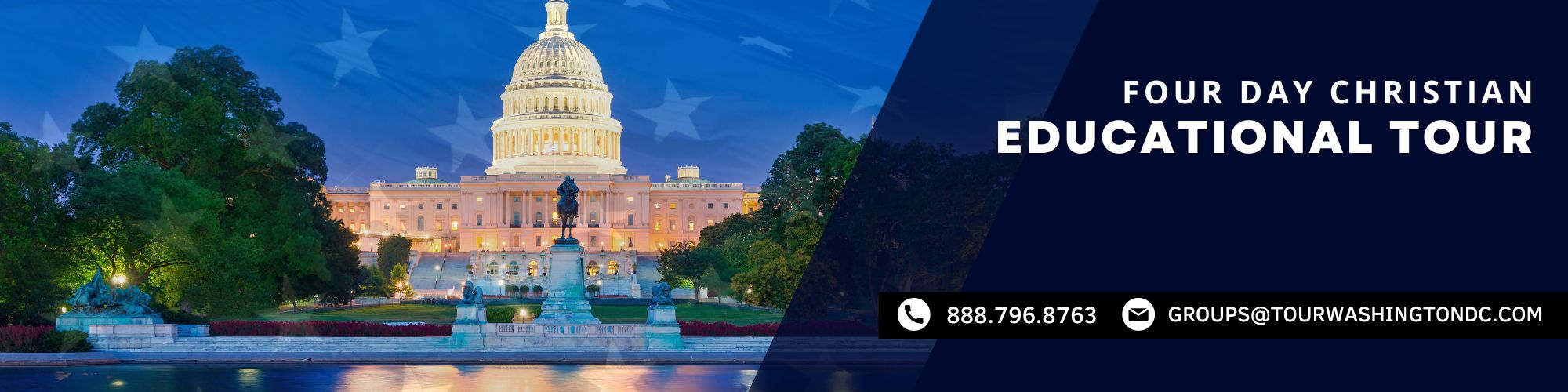 Four Day Educational Christian Tour Washington DC - Call 888.796.8763
